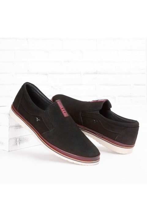 Férfi cipő, Valódi bőr, Marwells, 302704, Fekete, 40