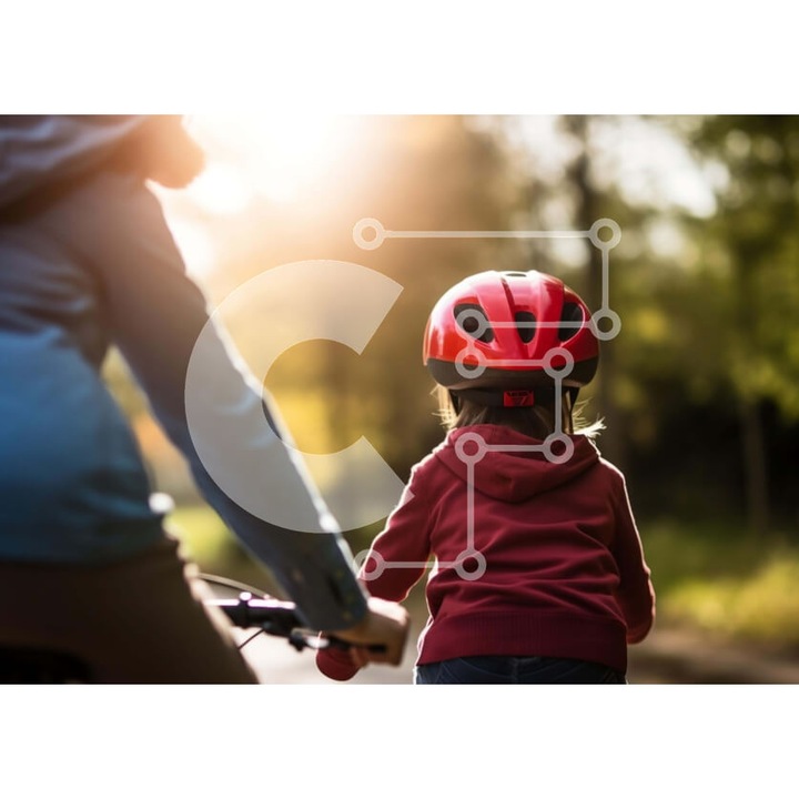 Puzzle din lemn Intrahome, 10x10 cm, 25 piese, imagine femeie si copil cu podelate, cutie din lemn wenge