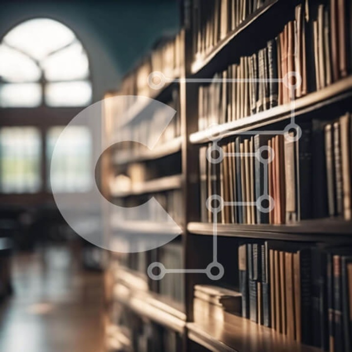 Puzzle din lemn Intrahome, biblioteca cu carti, 25 piese, 10x10 cm, cutie din lemn wenge