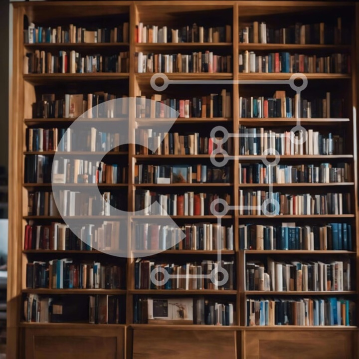 Puzzle din lemn Intrahome, 10x10cm, 25 piese, cutie din lemn wenge, tema biblioteca