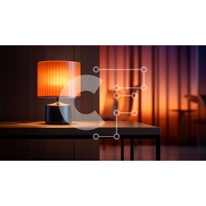 Puzzle din lemn Intrahome, 10x10 cm, 25 piese, design lampa de masa, cutie din lemn wenge