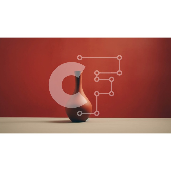 Puzzle din lemn Intrahome, 10x10 cm, 25 piese, design interior cu perete rosu si masa de cafea, cutie din lemn wenge