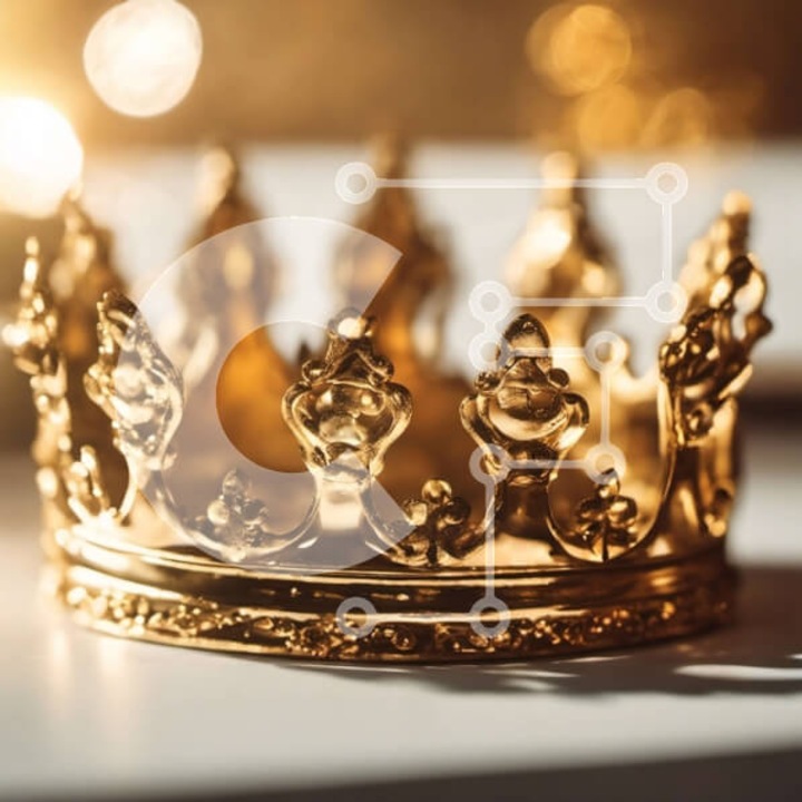 Puzzle din lemn Intrahome, 10x10 cm, 25 piese, stema aurie pe masa, cutie din lemn wenge