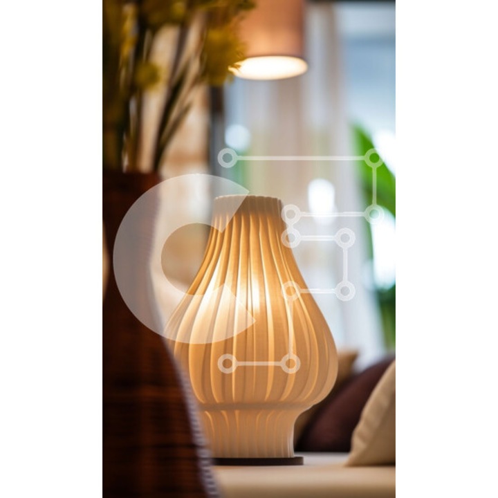 Puzzle din lemn Intrahome, 10x10 cm, 25 piese, design cu masa si flori, cutie din lemn wenge