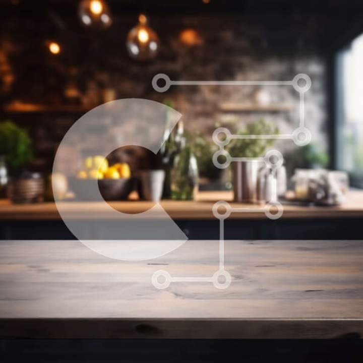 Puzzle Intrahome, set 25 piese, masa din lemn cu fata de masa alba, cutie din lemn wenge, 10x10cm