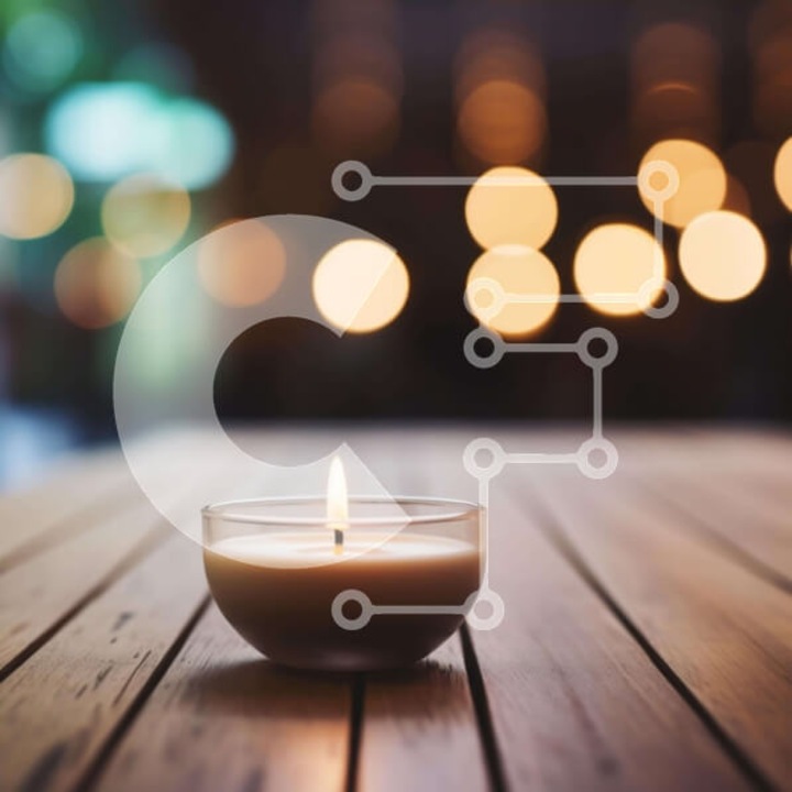 Puzzle din lemn Intrahome - Anamenno keri pe masa din lemn, 25 piese, 10x10 cm, cutie din lemn wenge