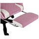 Геймърски стол, Infini Core, розово/бял, първокласен плат, с облегалка и регулируеми възглавници, комплект с поставка за крака