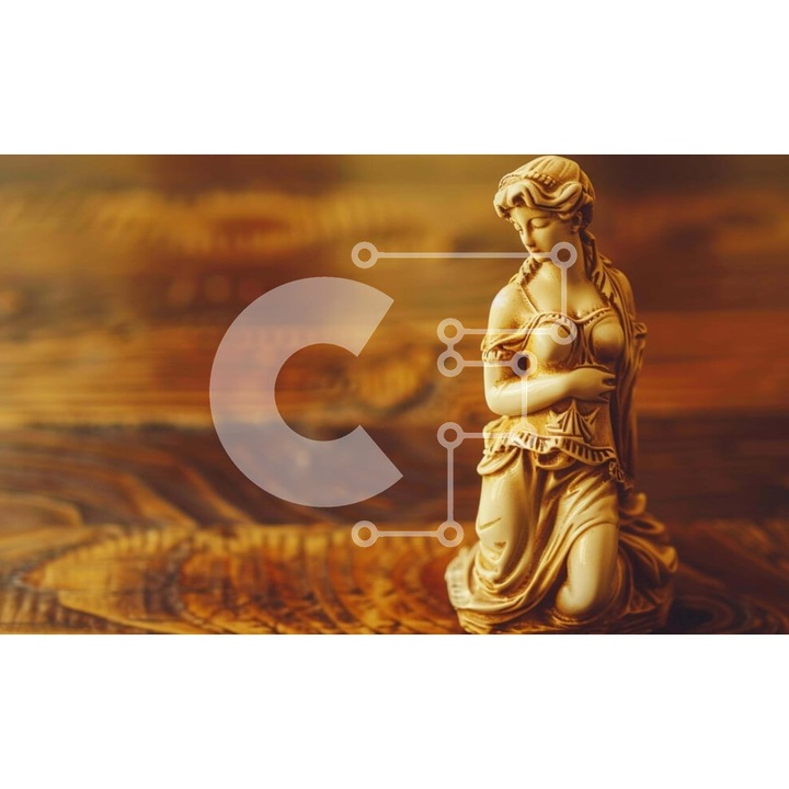 Puzzle Intrahome, 10x10 cm, 25 piese, imagine alba pe masa din lemn vechi, cutie din lemn wenge