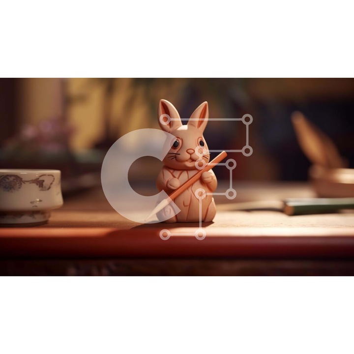 Puzzle din lemn Intrahome, 10x10 cm, 25 piese, design lagadut pe masa, cutie din lemn wenge