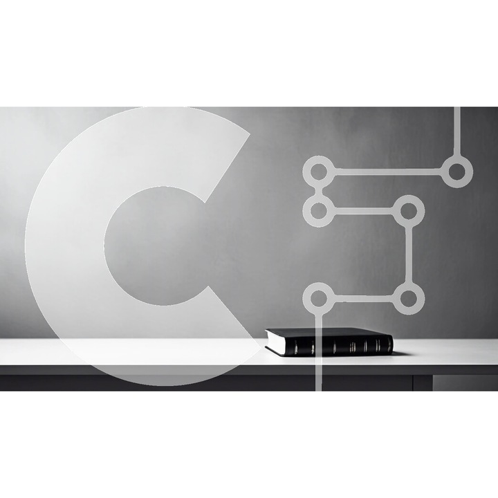 Puzzle Intrahome, 10x10 cm, 25 piese, imagine cu carte neagra pe masa alba, cutie din lemn wenge