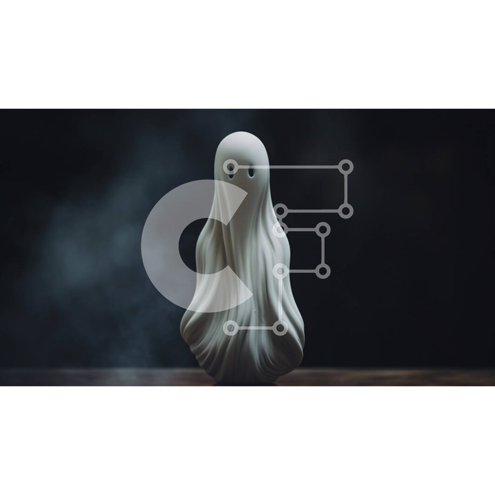 Puzzle Intrahome, 10x10 cm, 25 piese, imagine alba pe masa din lemn, cutie din lemn wenge