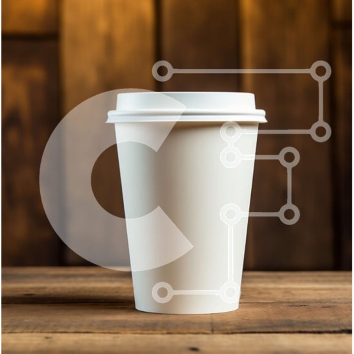 Puzzle din lemn Intrahome - Phlitzani cafea, 25 piese, 10x10 cm, cutie din lemn wenge