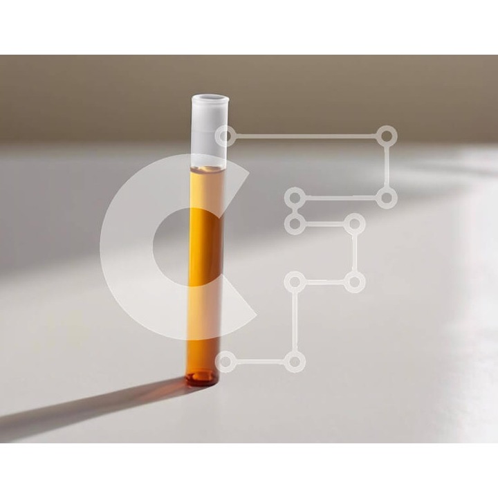 Puzzle din lemn Intrahome, 10x10 cm, 25 piese, imagine cilindru portocalie pe masa, cutie din lemn wenge