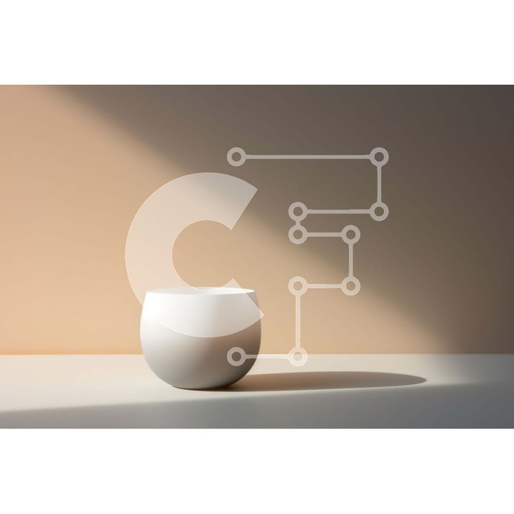 Puzzle din lemn Intrahome, 10x10 cm, 25 piese, design alb pe masa deschisa, cutie din lemn wenge