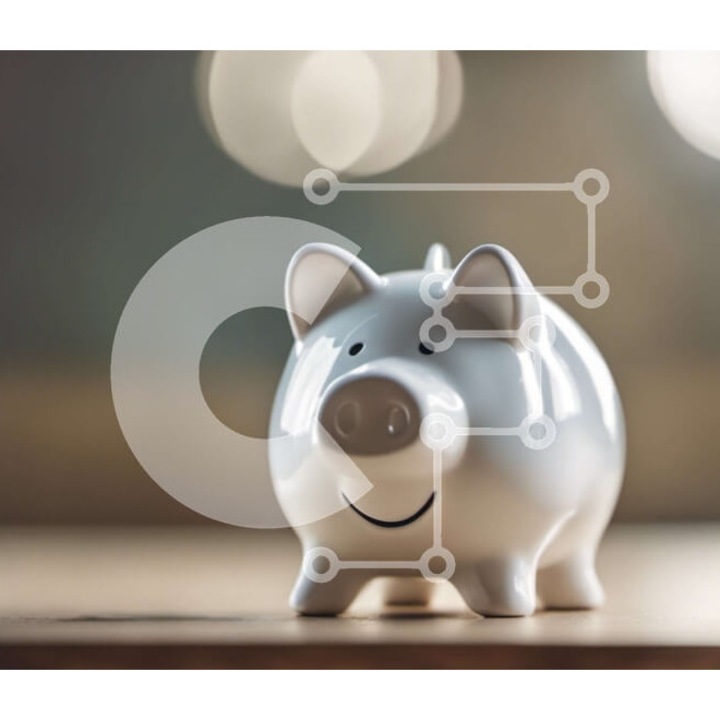 Puzzle din lemn Intrahome, 10x10 cm, 25 piese, design cu un mic personaj zambitor, cutie din lemn wenge.