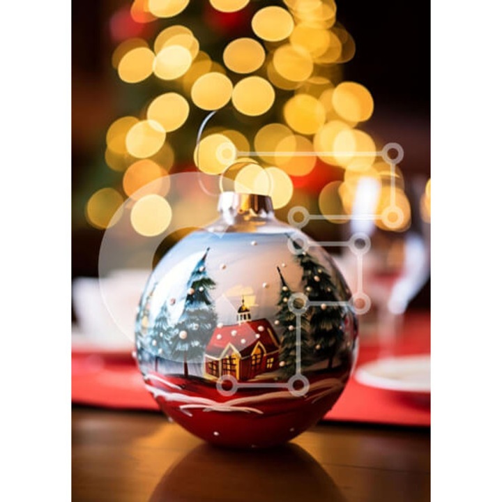 Puzzle din lemn Intrahome, set, 10x10cm, 25 piese, multicolor, cutie din lemn wenge