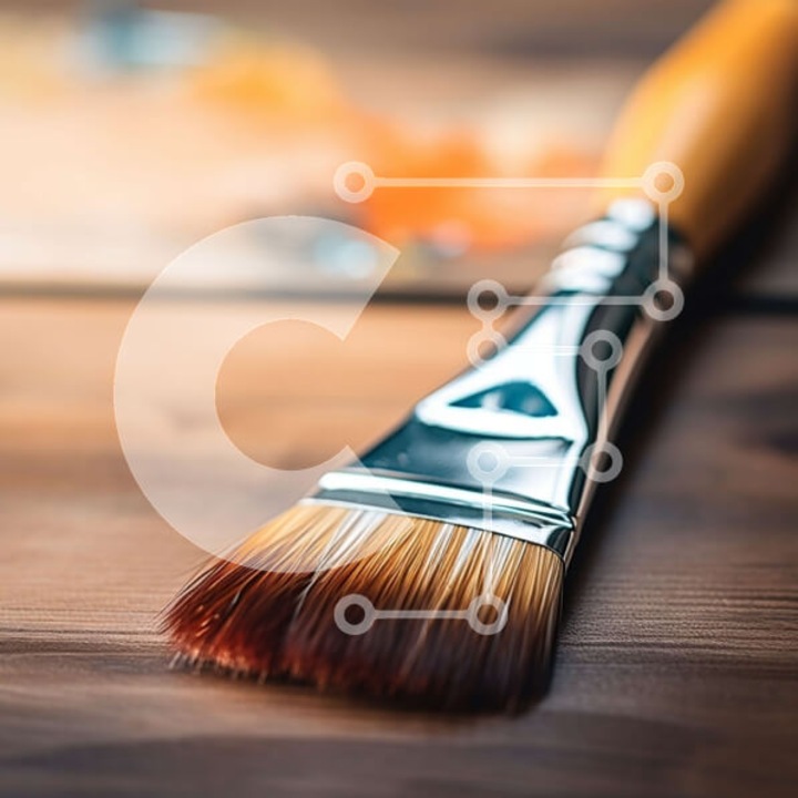 Puzzle din lemn Intrahome, 10x10 cm, 25 piese, imagine cu pinelo pe masa din lemn emitent, cutie din lemn wenge.