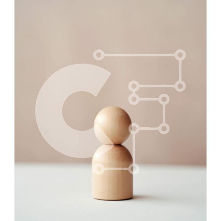 Puzzle din lemn Intrahome, 10x10 cm, 25 piese, design simplu, cutie din lemn wenge