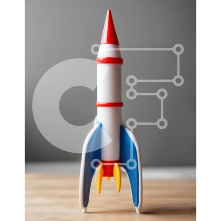 Puzzle Intrahome, 10x10 cm, 25 piese, imagine cu mica piramida pe masa, cutie din lemn wenge