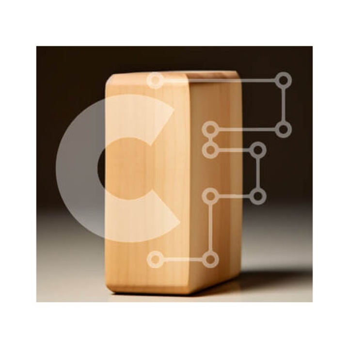 Puzzle din lemn Intrahome, 10x10 cm, 25 piese, imagine detaliata, cutie din lemn wenge