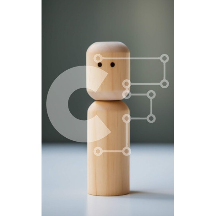 Puzzle Intrahome, 10x10 cm, 25 piese, imagine detaliata, cutie din lemn wenge