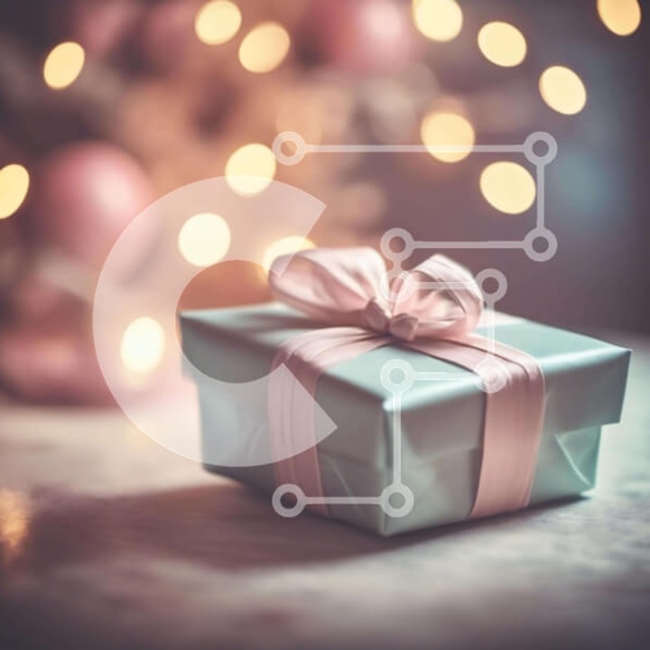 Puzzle din lemn Intrahome, 10x10 cm, 25 piese, cutie wenge, imagine cu cutie albastra