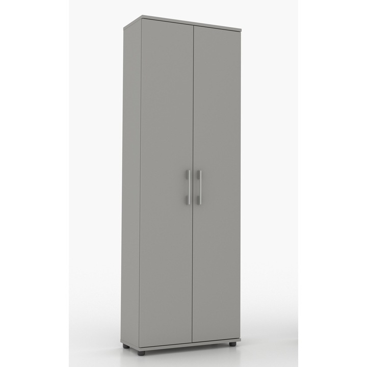 Raft birou Gindo, 60x32cm, 5 polite, culoare gri