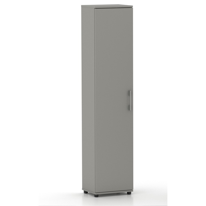 Raft Gindo G30 1D, 5 polite, 30x32x182cm, culoare gri, montaj universal