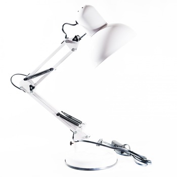 Veioza Full Electric 810, 1*e27, Alb, 70cm, brat reglabil Veioza Full Electric 810, 1*e27, Alb, 70cm, brat reglabil