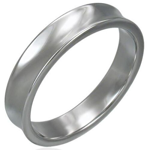 Inel tungsten model concav stil verigheta - BeSpecial 4910
