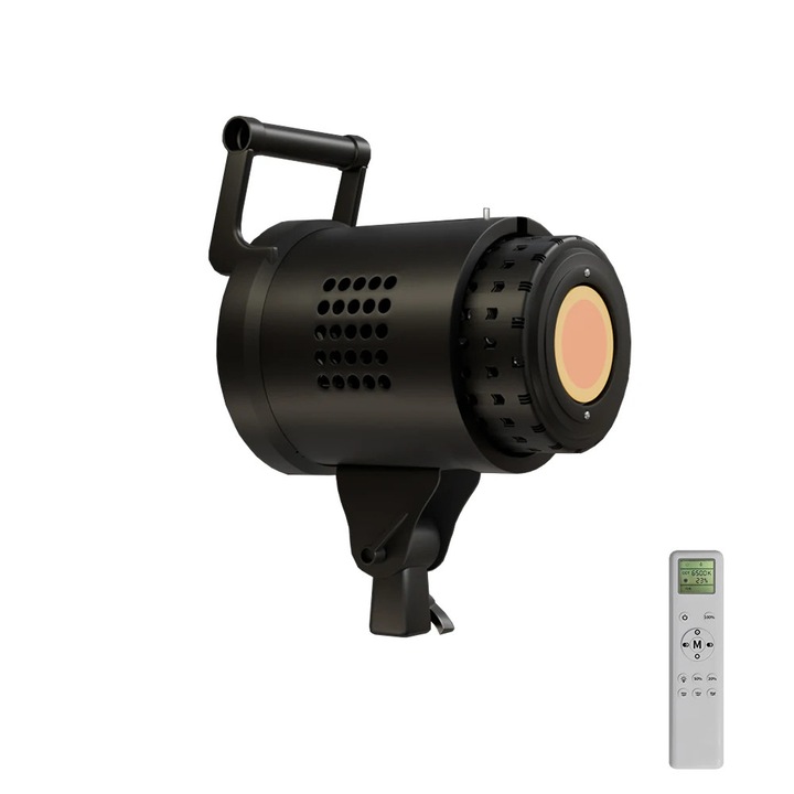 Lampa foto COB, temperatura de culoare ajustabila, luminozitate dimabila, 3000K-6500K