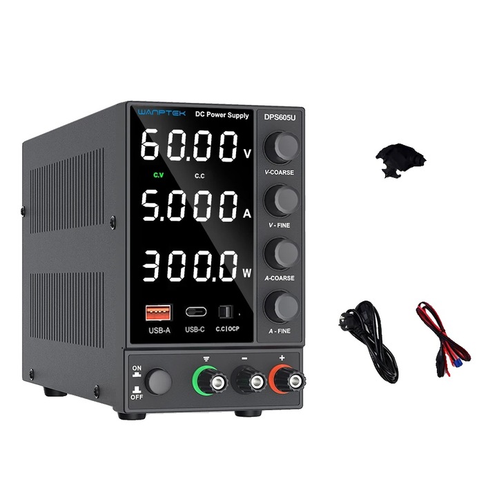 Захранване, DPS605U, 60V, 5A, метал, цифров дисплей