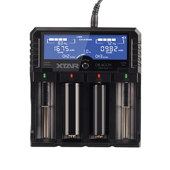 Incarcator profesional XTAR 18650 VP4+ Dragon LCD Li-Ion / Ni-Mh Incarcator profesional XTAR 18650 VP4+ Dragon LCD Li-Ion / Ni-Mh