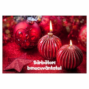 Felicitare Zoltyd Craciun lumanari rotunde Felicitare Zoltyd Craciun lumanari rotunde