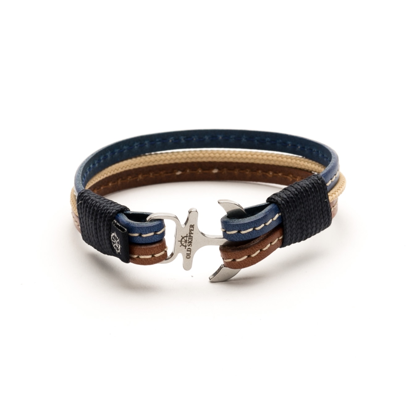 Bratara Old Skipper, din piele naturala, unisex, RENATO