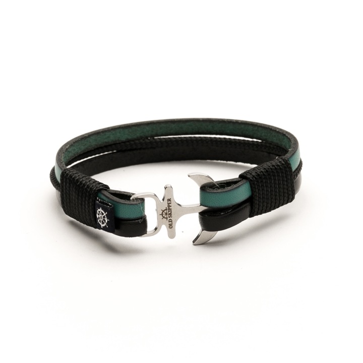 Bratara Old Skipper, din piele naturala, unisex, LAGUNA