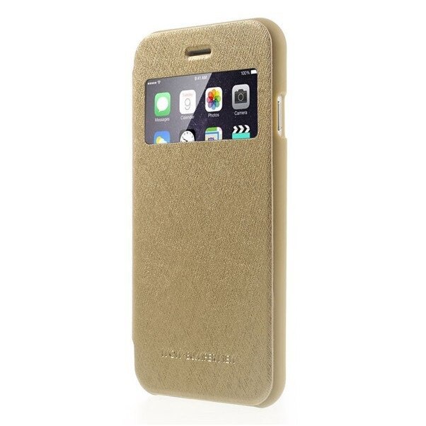 Husa Book S-View Mercury Goospery Wow pentru Apple iPhone 6 / 6S, Gold