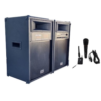 Boxe puternice Vlliodor/NRS , Putere 720 W , Conectare prin functia Bluetooth , Port USB, SD Card, Radio FM , AUX IN , Microfon Wireless , Negru Boxe puternice Vlliodor/NRS , Putere 720 W , Conectare prin functia Bluetooth , Port USB, SD Card, Radio FM , AUX IN , Microfon Wireless , Negru