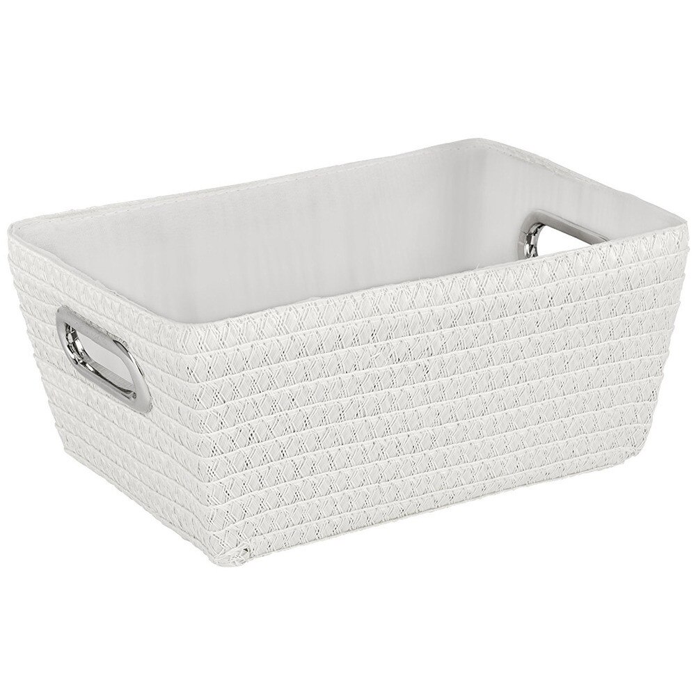 Cutie depozitare Wenko CHROMO WHITE, Alb