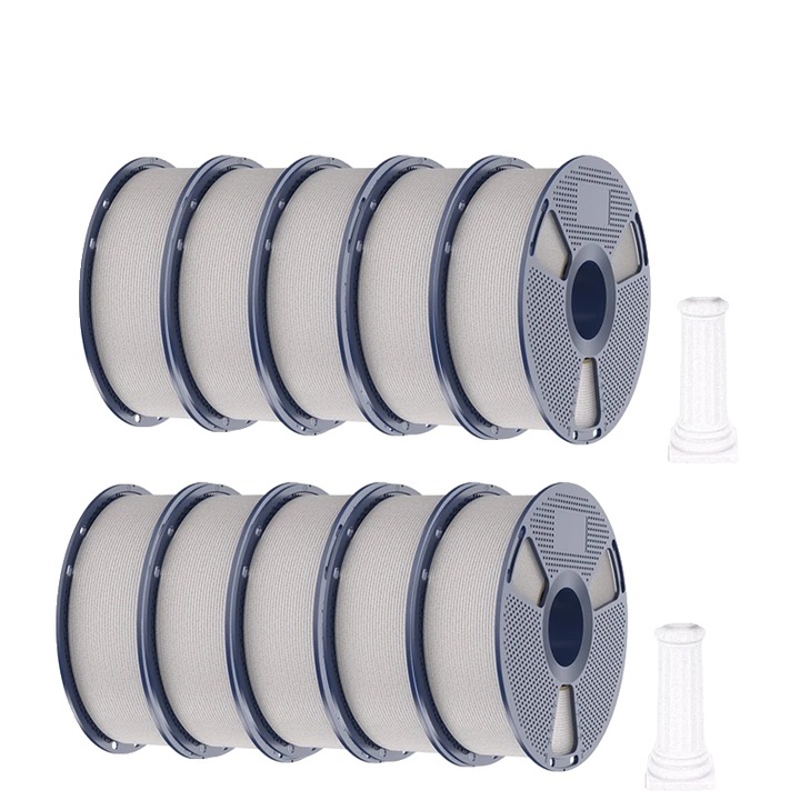 Filament PLA pentru imprimanta 3D, Shadow Storm Marble, 1.75mm, viteza de imprimare 600mm/s, textura marmura, set 20.2x6.5x20.2cm