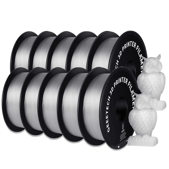 Filament 3D, PETG, 1.75mm, átlátszó, 3D fogyóeszköz készlet