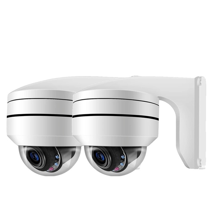 Камера за наблюдение, 12x оптично увеличение, 360x90, комплект от 2 броя, IP66