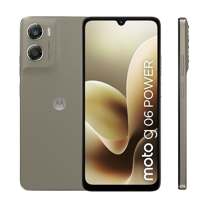 Смартфон Motorola moto g06 power, 6.88", 4GB RAM, 64GB, 7000mAh, Dual SIM, Khaki