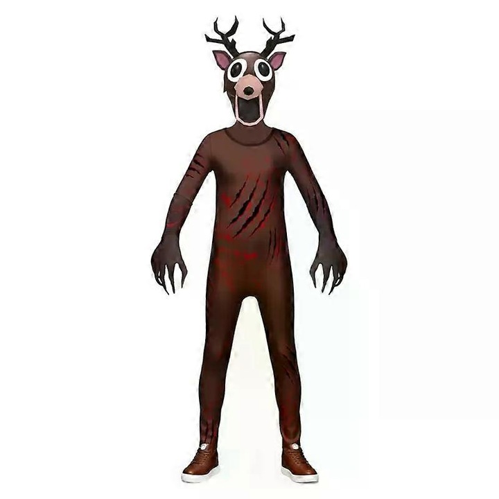 Costum de cerb pentru baieti, maro, 180cm, model Halloween