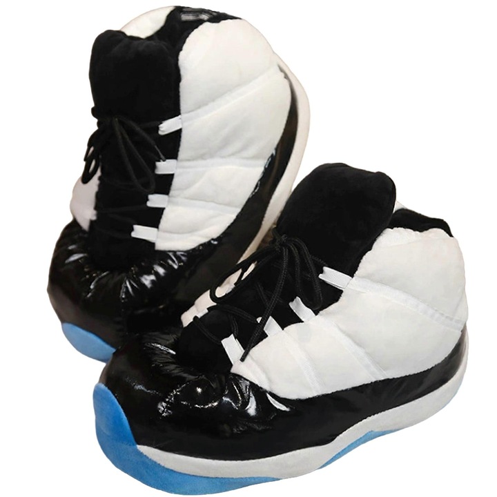 Пухкави дамски чехли, противоплъзгащи, памук PP, бели, Един размер INTL