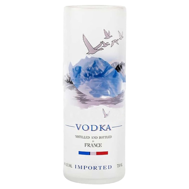 Gogiftid Újrahasznosított Pohár – 500 ml, Ökológiai Üveg, Grey Goose Vodkás Üvegből Készült, Kézzel Készített Bárpoharak Koktélokhoz és Gyümölcslevekhez, Fenntartható Ajándék
