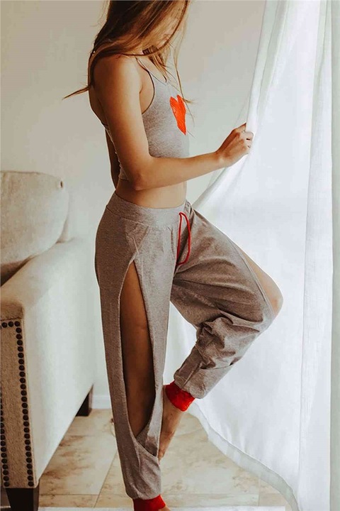 Női pizsamák, Base, 310300, Szürke, M