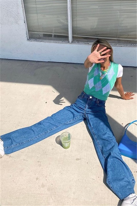 Női nadrág, Madmext, 321576, Sötétkék, 36