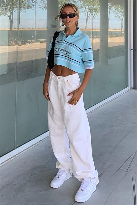 Női nadrág, Madmext, 327403, Fehér