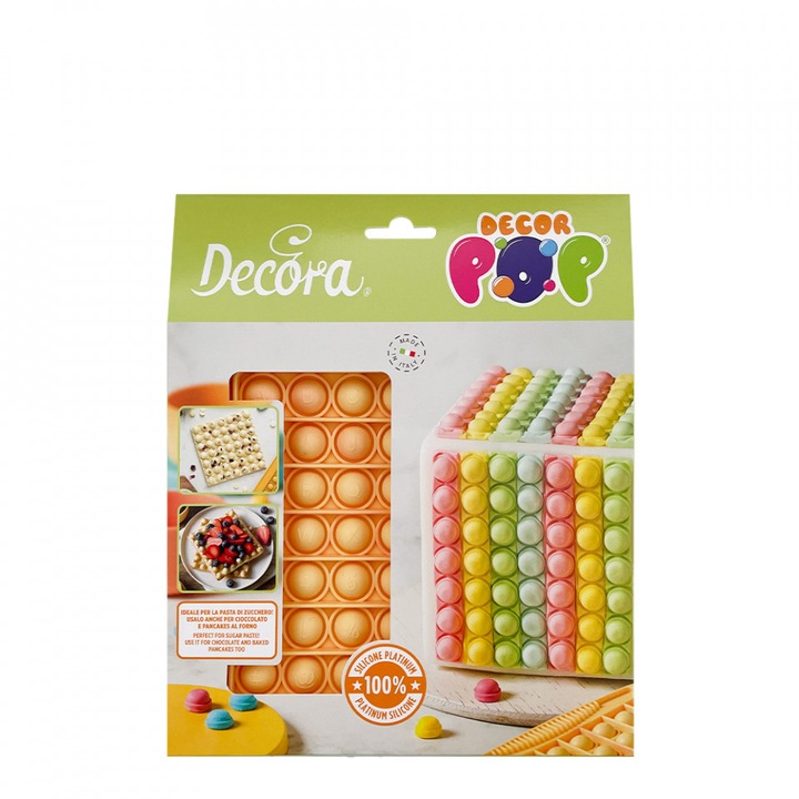 Forma silicon patrat POP IT - Decora